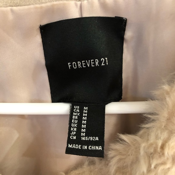 DONATED Forever 21 Fur Vest Size M - Picture 3 of 7
